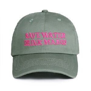 Zenana SAVE WATER DRINK MARGS EMBROIDERED BASEBALL CAP
